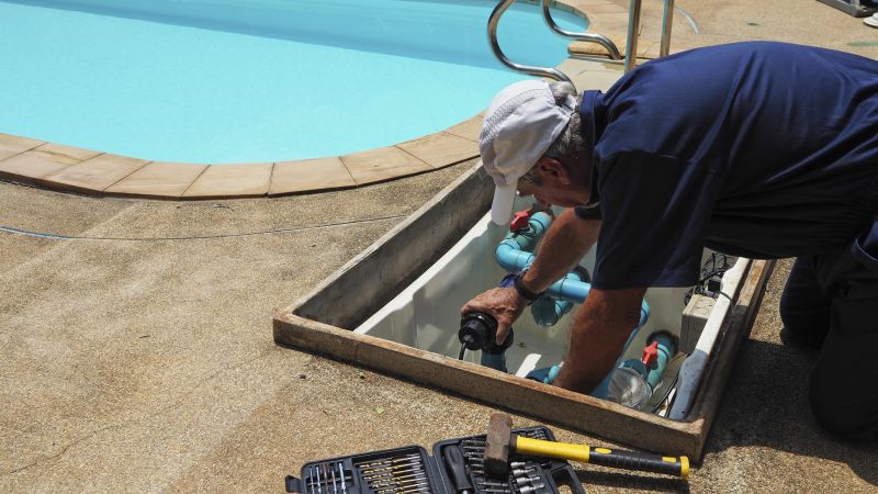 Local Semi Inground Pool Installation pros at work