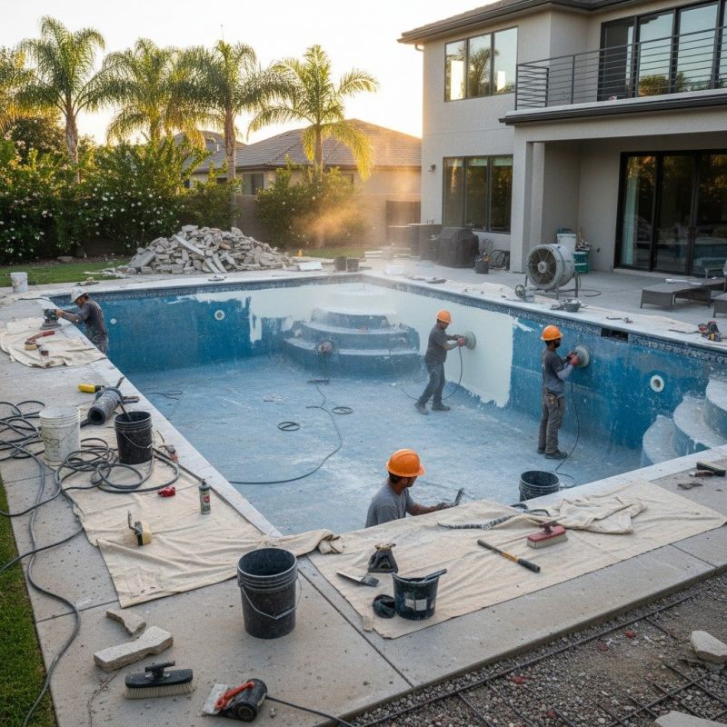 Semi Inground Pool Installation