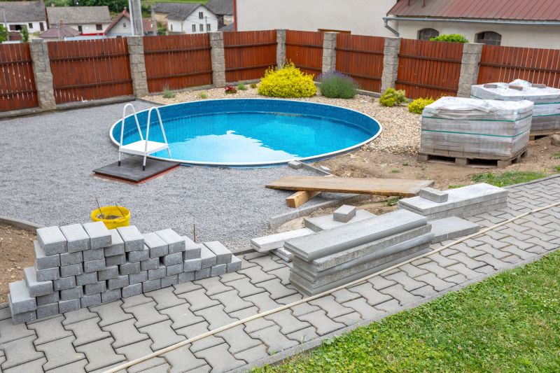 Semi Inground Pool Installation