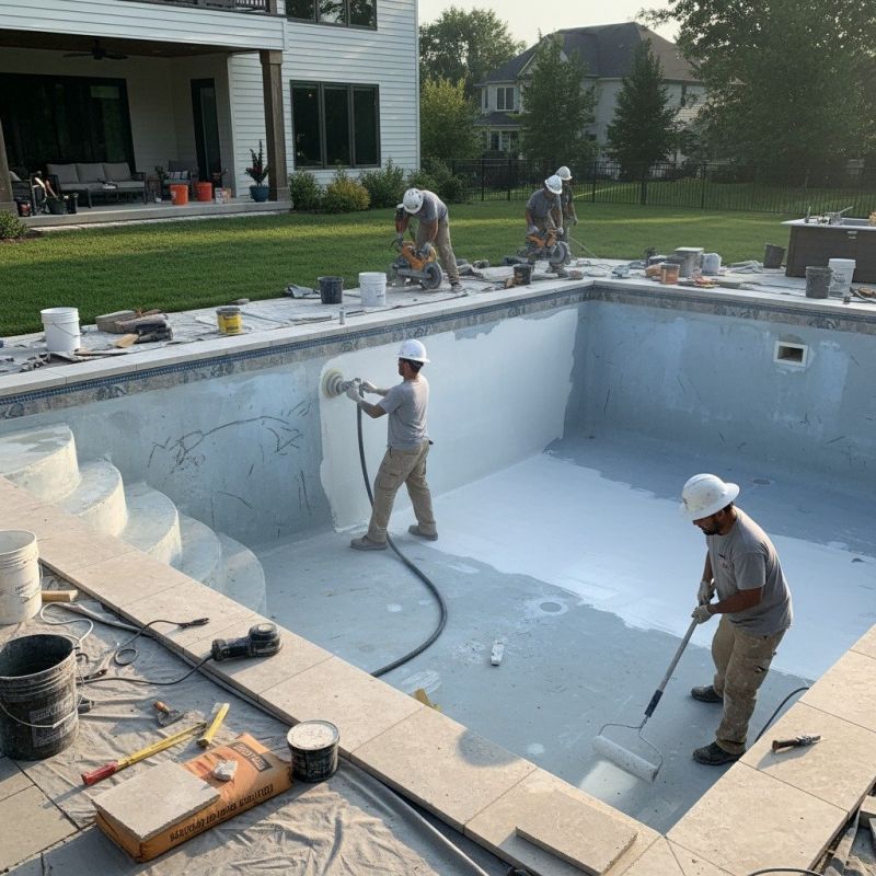 Semi Inground Pool Installation