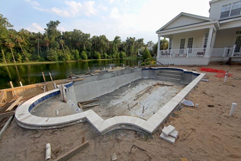 Semi Inground Pool Installation